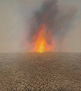 Image of the painting Fire and Earth by Adam Straus.